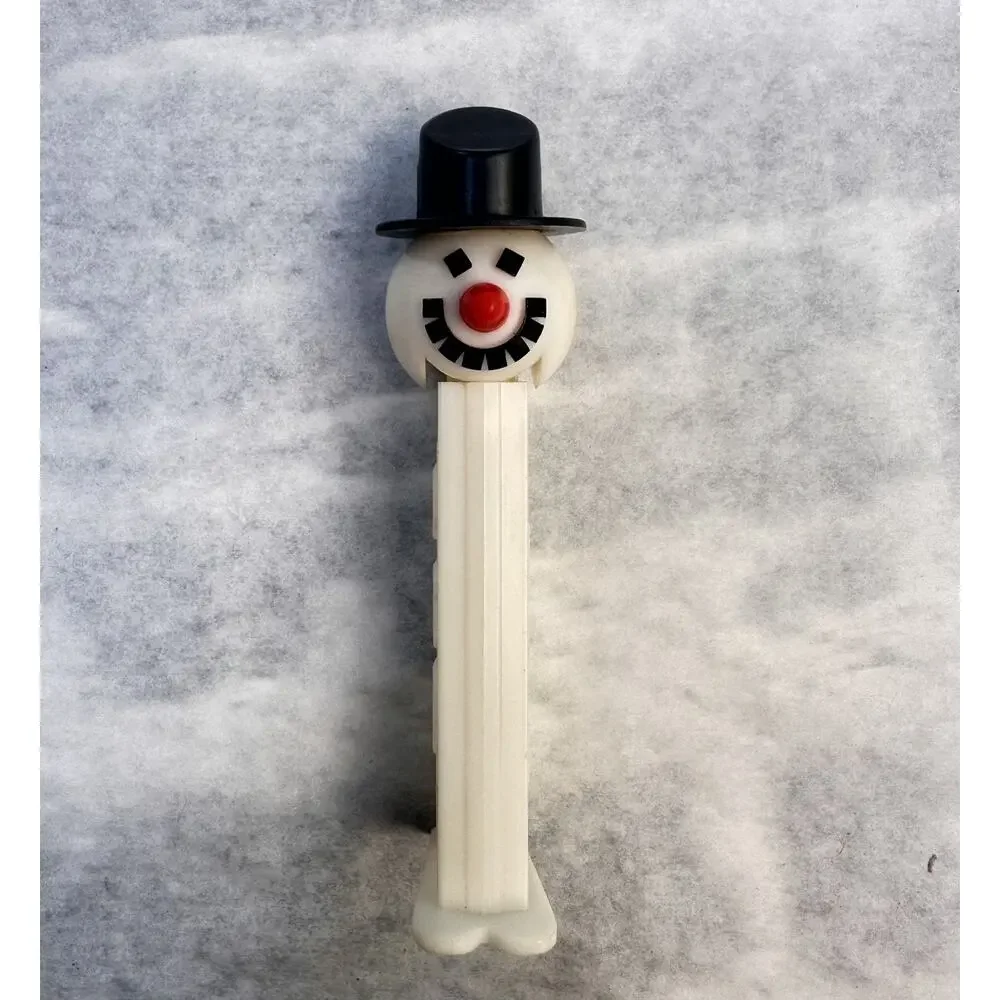 D15 Vintage Christmas Snowman W/top Hat Pez Dispenser Slovenia